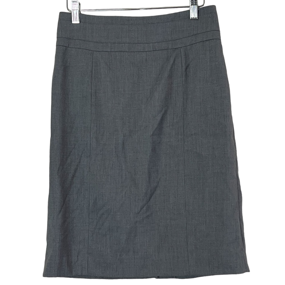 H&M | Gray mild stretch lined A-line skirt size small